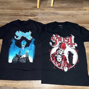 Ghost BC Band Two T Shirts Opus Eponymous Size Medium